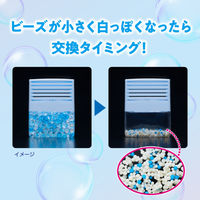 ドでか無香空間 消臭剤 消臭芳香剤 ほのかなせっけんの香り 微香タイプ 本体 消臭ビーズ 1800g 1箱（4個入） 小林製薬