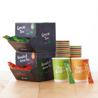 伊藤園／味の素AGF　カフェキューブ　インスタント 緑茶 100本入&ブラックコーヒーセット 80本入　1セット  オリジナル