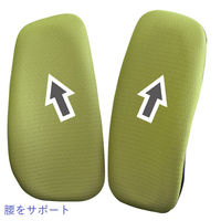 DUOREST コンフィー オフィスチェア ファブリック 肘付 グリーン DR-260SP(DGR) 1脚 背座：布張り 脚幅580、座幅480mm