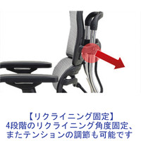 【組立設置込】エルゴヒューマン ベーシック ハイタイプ オフィスチェア エラストメリックメッシュ 肘付 ブラック/KM11 EH-HAM 1脚