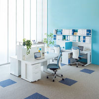 オカムラ スチールOAデスク ビラージュ VILLAGE 3段ワゴン ホワイト 幅394×奥行580×高さ605mm 1台（取寄品）