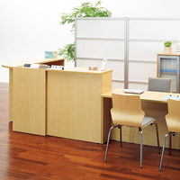 アール・エフ・ヤマカワ 木製カウンター ハイカウンター ホワイト 幅900×奥行450×高さ1000mm RFHC-900W 1台 受付台（取寄品）