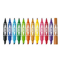 ゼブラ ハイマッキー 太字/細字 ライトブルー 10本 油性マーカー 油性ペン MO-150-MC-LB