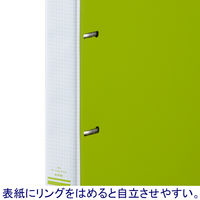 リングファイル　D型2穴　A4タテ　背幅31mm　20冊　グリーン　アスクル  オリジナル