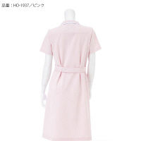 ナガイレーベン 花びらワンピース ナースワンピース 半袖 ピンク S HO-1937