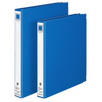 コクヨ　2穴リングファイル　色厚板紙表紙　A4タテ　背幅44mm　青　フ-480NB　10冊