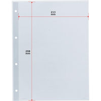 コクヨ クリヤーブック替紙 A4縦 4穴 10枚 ポケット ラ-695M 1セット(200枚:10枚入×20パック)