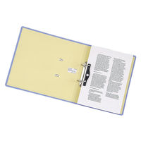 リヒトラブ リクエスト D型リングファイル（くるみ貼り） A4タテ 背幅69mm 水 G2250-14