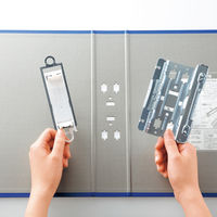 キングファイル　スーパードッチ　脱着イージー　A4ヨコ　とじ厚30mm　青　3冊　キングジム　両開きパイプファイル　2483Aアオ