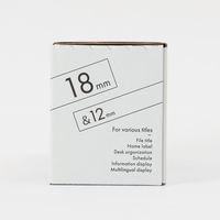 テプラ TEPRA PRO【純正】テープ スタンダード 幅12mm・18mm 白ラベル(黒文字) SS12K18K-10P 10個 オフィス通販限定パック