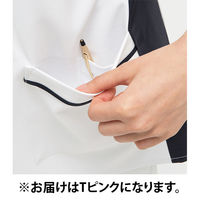 ナガイレーベン 男女兼用上衣 Tピンク L FT-4492 1枚　スクラブ