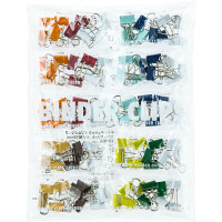 アスクル　ダブルクリップカラーアソート　小　1袋（100個）  オリジナル