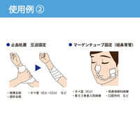 粘着性伸縮包帯（テープ）　ケアメル　No.2.5　2.5cm×5m　　1箱（12巻入）  竹虎