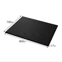 カーボーイ 足腰マット穴なし Mサイズ ブラック AM-02 1枚