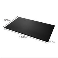 カーボーイ 足腰マット穴なし Lサイズ ブラック AM-03 1枚