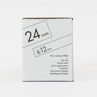 テプラ TEPRA PRO【純正】テープ スタンダード 幅12mm・24mm 白ラベル(黒文字) SS12K24K-10P 10個 オフィス通販限定パック