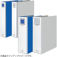 コクヨ　ガバットチューブファイル＜エコツイン＞　A4タテ　背幅伸縮型　とじ厚80または120mm　青　フーGT6120B