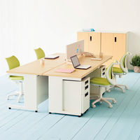 QUEST フラットライン フラットOAキャビネット 2段 幅394×奥行550×高さ616mm 1台 デスク下 引き出し 収納