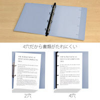 プラス　4リングバインダー　ＦＬー102ＲＢ　Ａ4Ｓ　40ｍｍ　青　　FL-102RB BL　1冊　　（直送品）