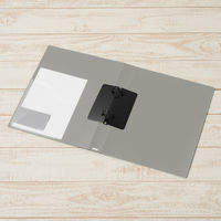 プラス 2リングファイル A4タテ 背幅35mm 灰 FC-101RF GY 1冊