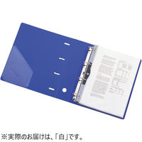 リヒトラブ リクエスト D型リングファイル 4穴 A4タテ 背幅64mm 白 G1280-0 1冊