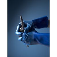 【ビニール手袋】 ショーワグローブ ポリウレタン手袋（裏布付） テムレス No.281 ブルー LL 1双