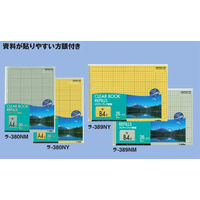 コクヨ　クリヤーブック替紙　B4ヨコ26穴　グレー　ラ-389NM　1箱（100枚：10枚入×10袋）