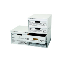 収納ボックス　フェローズ　バンカーズボックス　743　A4ハーフ　黒　6枚