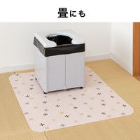サンコー ポータブルトイレ マット 介護 介助 大判 ずれない 汚れ防止 70×90cm 1枚 ベージュ 吸着 KC-29