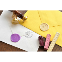 HERBIN（エルバン） シーリングスタンプ ハンドル付 装飾アルファベット B ダークブラウン hb40002（直送品）