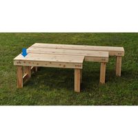 エイ・アイ・エス 桧（ひのき）縁台 幅900mm ベンチ ナチュラル HE-90 1台（直送品）