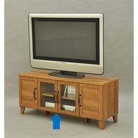 エイ・アイ・エス タンジェリン ローキャビネット120 ナチュラル 幅1199×奥行396×高さ519mm TGR-120LC 1台（直送品）