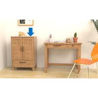 エイ・アイ・エス タンジェリン ストッカー ナチュラル 幅600×奥行396×高さ895mm TGR-602WD 1台（直送品）