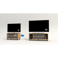 エイ・アイ・エス ガラス扉付きフリーラックM ナチュラル 幅600×奥行350×高さ325mm GDR-2M NA 1台（直送品）