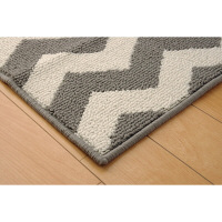 イケヒコ キッチンマット 『ウェイク』 グレー 約45×180cm 1310590135801 1枚（直送品）