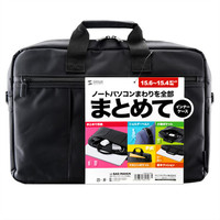 サンワサプライ PCインナーバッグ 15.6インチワイド対応 ブラック BAG-INA4LN 1個（直送品）