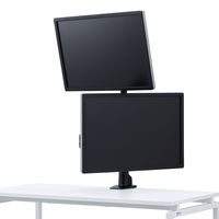 モニターアーム　ディスプレイアーム　2画面　デュアル　27インチ対応　8kgまで　クランプ式　CR-LA1503BK　サンワサプライ　1台（直送品）