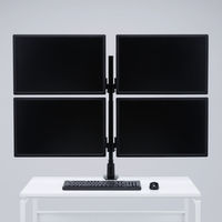 サンワサプライ 水平多関節液晶モニタアーム(4面) CR-LA1505BK 1台（直送品）