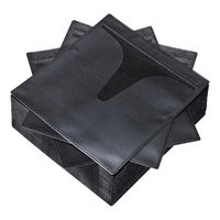 サンワサプライ DVD・CD不織布ケース(ブラック) FCD-FN100BKN 1セット(100枚入)