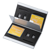 サンワサプライ アルミメモリーカードケース（CFカード用・両面収納タイプ） FC-MMC5CFN 1個（直送品）