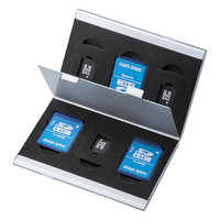 サンワサプライ アルミメモリーカードケース（SDカード用・両面収納タイプ） FC-MMC5SDN 1個（直送品）