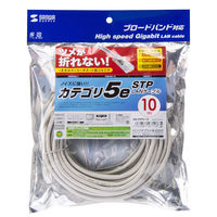 サンワサプライ ツメ折れ防止カテゴリ5eSTP LANケーブル KB-STPTS-10 1個