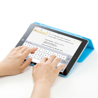 サンワサプライ iPad 9.7インチ ハードケース（スタンドタイプ・青） PDA-IPAD1004BL 1個（直送品）