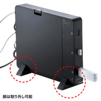 サンワサプライ USBハブ（USB HUB） ケーブル収納BOX付き ブラック USB3.0 7ポート セルフ・バスパワー USB-3H705BK（直送品）