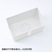 サンワサプライ ケーブル&タップ収納ボックス CB-BOXP1WN2 1個