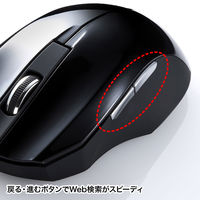 サンワサプライ 静音ワイヤレスブルーLEDマウス MA-WBL33BK 1個