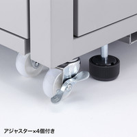 【アウトレット】サンワサプライ W800 スライダー棚付きサーバーボックス CP-SVBOX801 幅800×奥行700×高さ1000mm 1台（直送品）