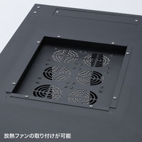 サンワサプライ 観音扉19インチマウントサーバーラック（24U） CP-SVCKAN24U 幅600×奥行1100×高さ1260mm 1台（直送品）