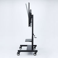 サンワサプライ 32型～52型対応手動上下昇降液晶ディスプレイスタンド CR-PL25BK 1台（直送品）