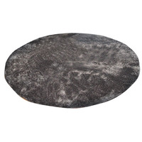 イケヒコ ラグ カーペット 2畳タイプ 無地 シャギー調 選べる7色 円形 『ラルジュ』 グレー 約185cm 丸 1枚（直送品）